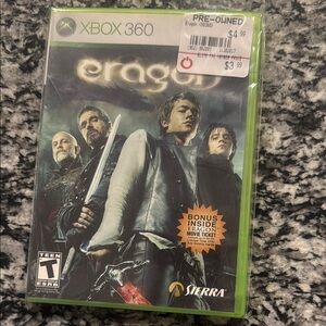 Serra Eragon Xbox 360 Game - Black and Green Cover